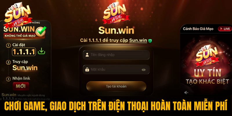 Chơi game, giao dịch cược trên điện thoại hoàn toàn miễn phí